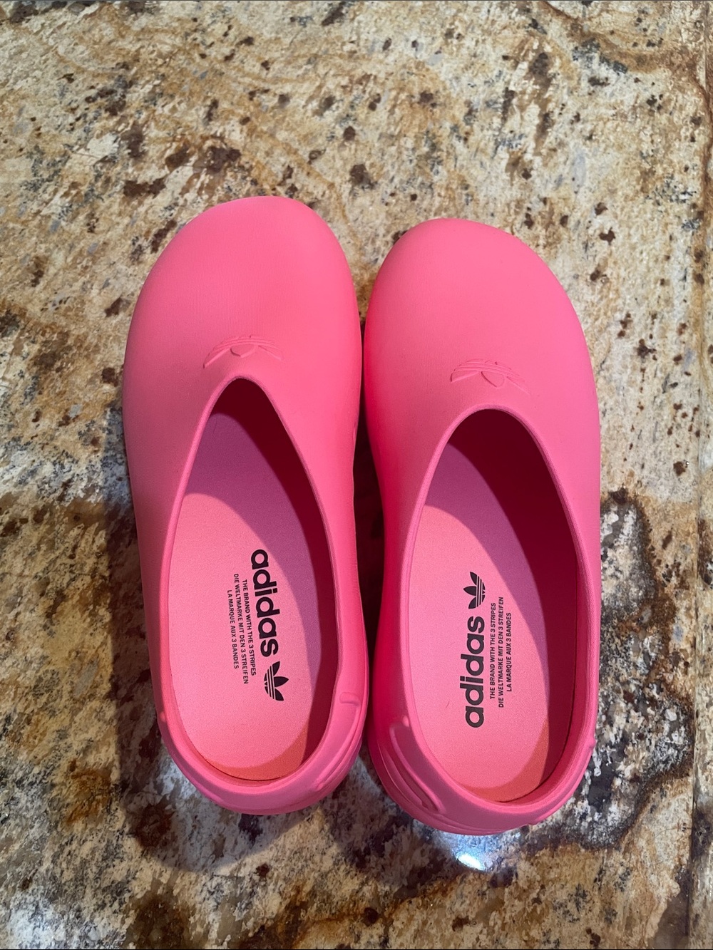 adidas Womens Pink Slip-On Shoes.